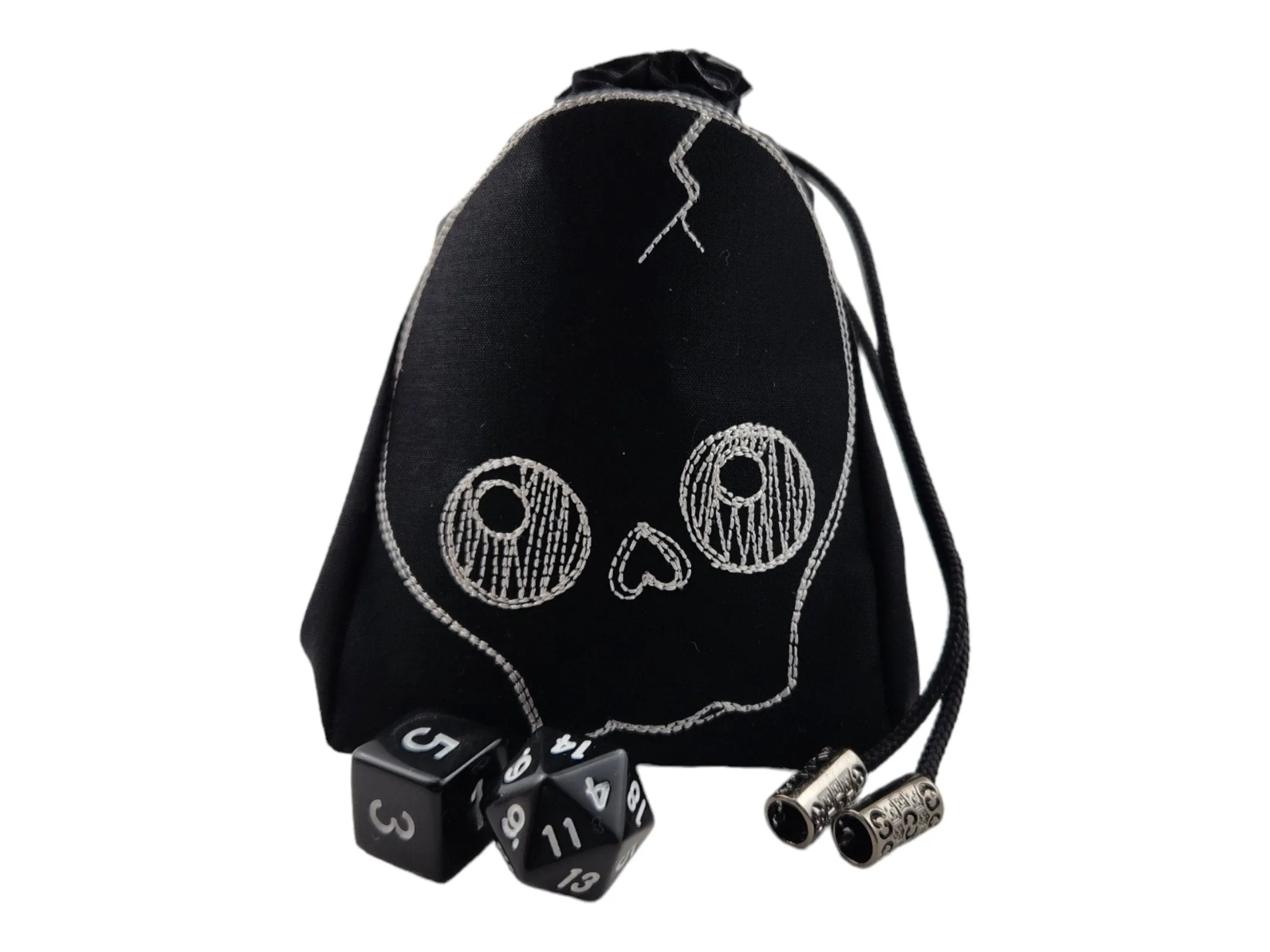 Cute skull dice bag