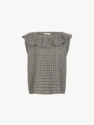 Lux top - checker
