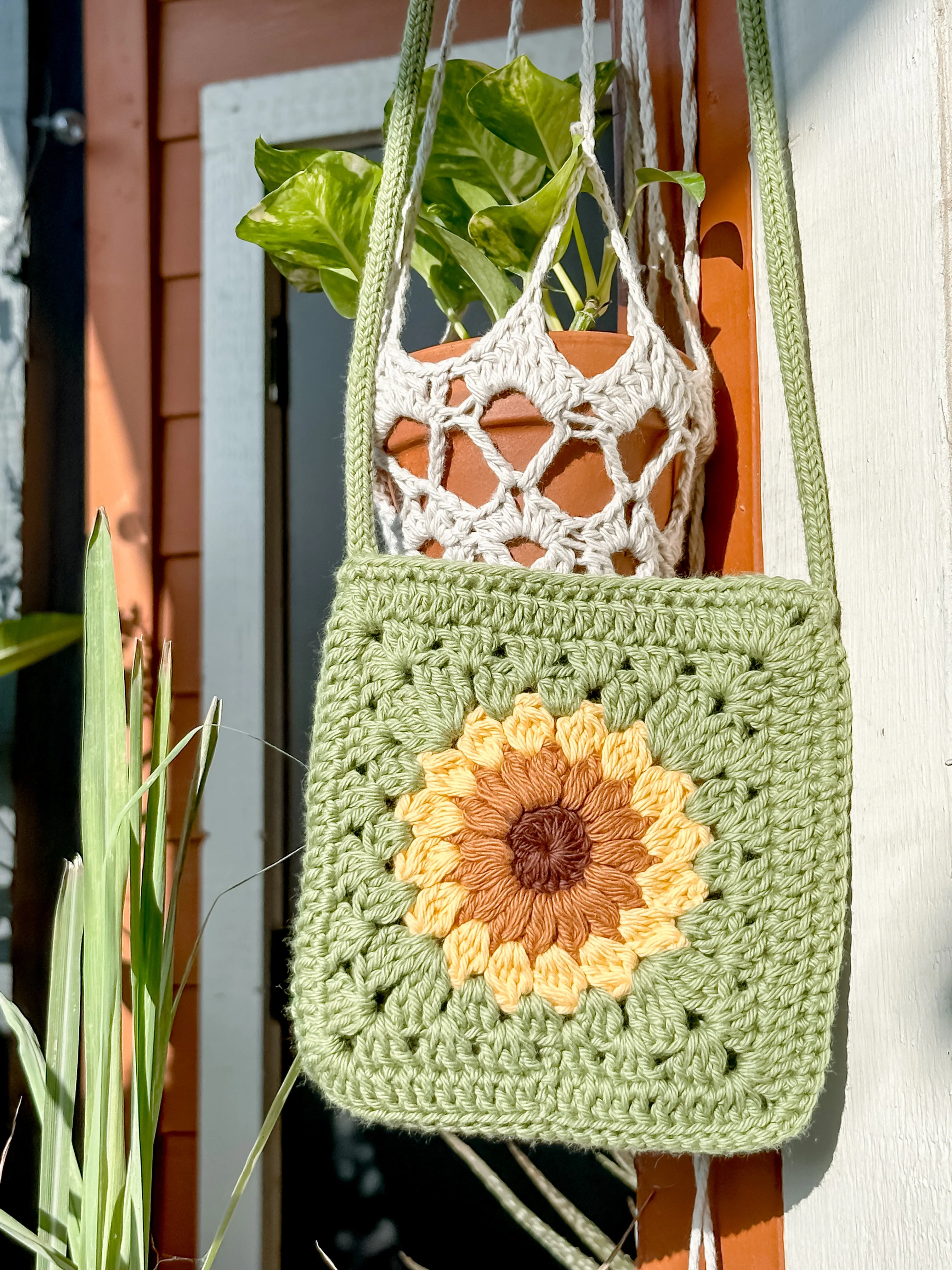 Sage Sunflower Bag