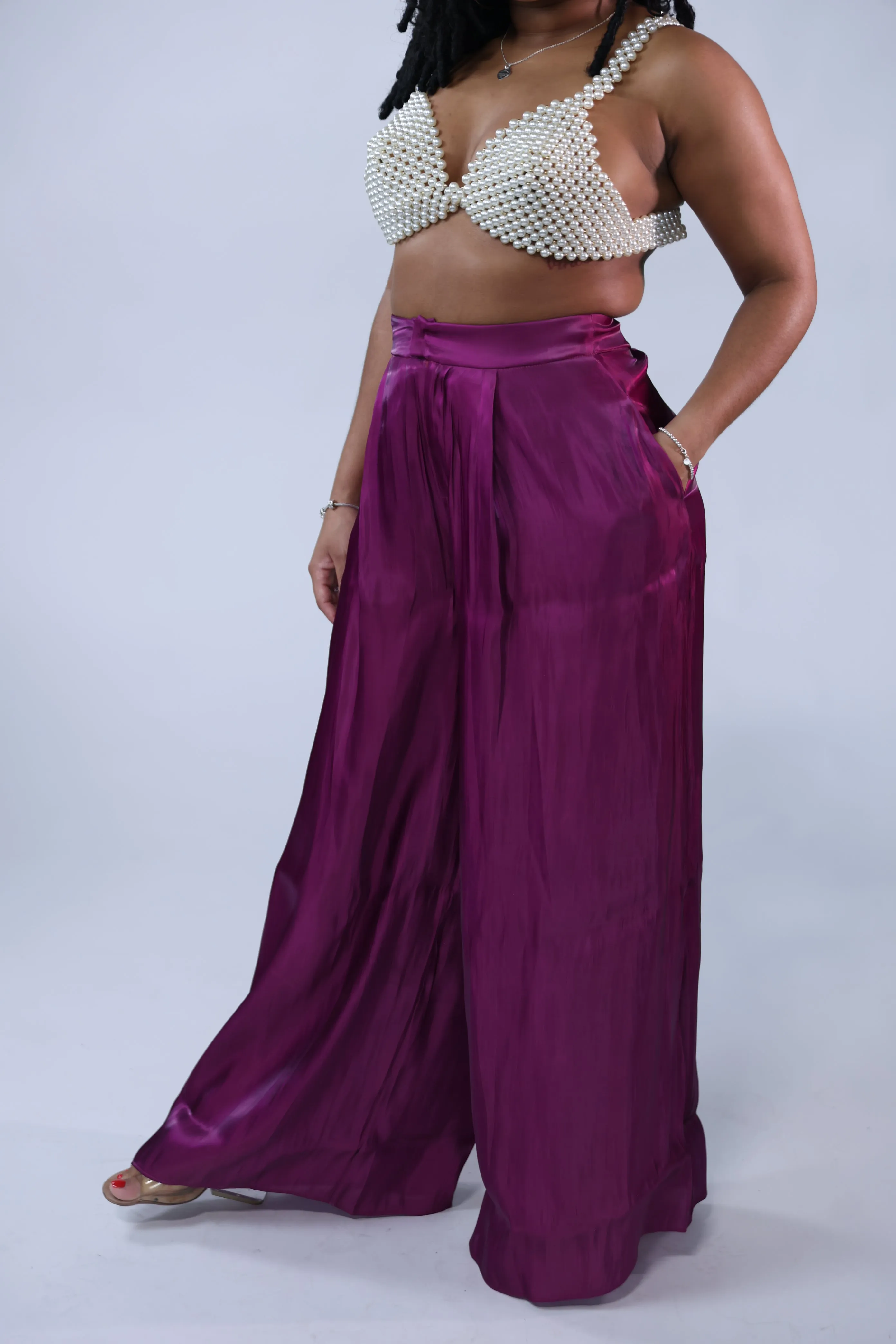 Silky Purple Pants
