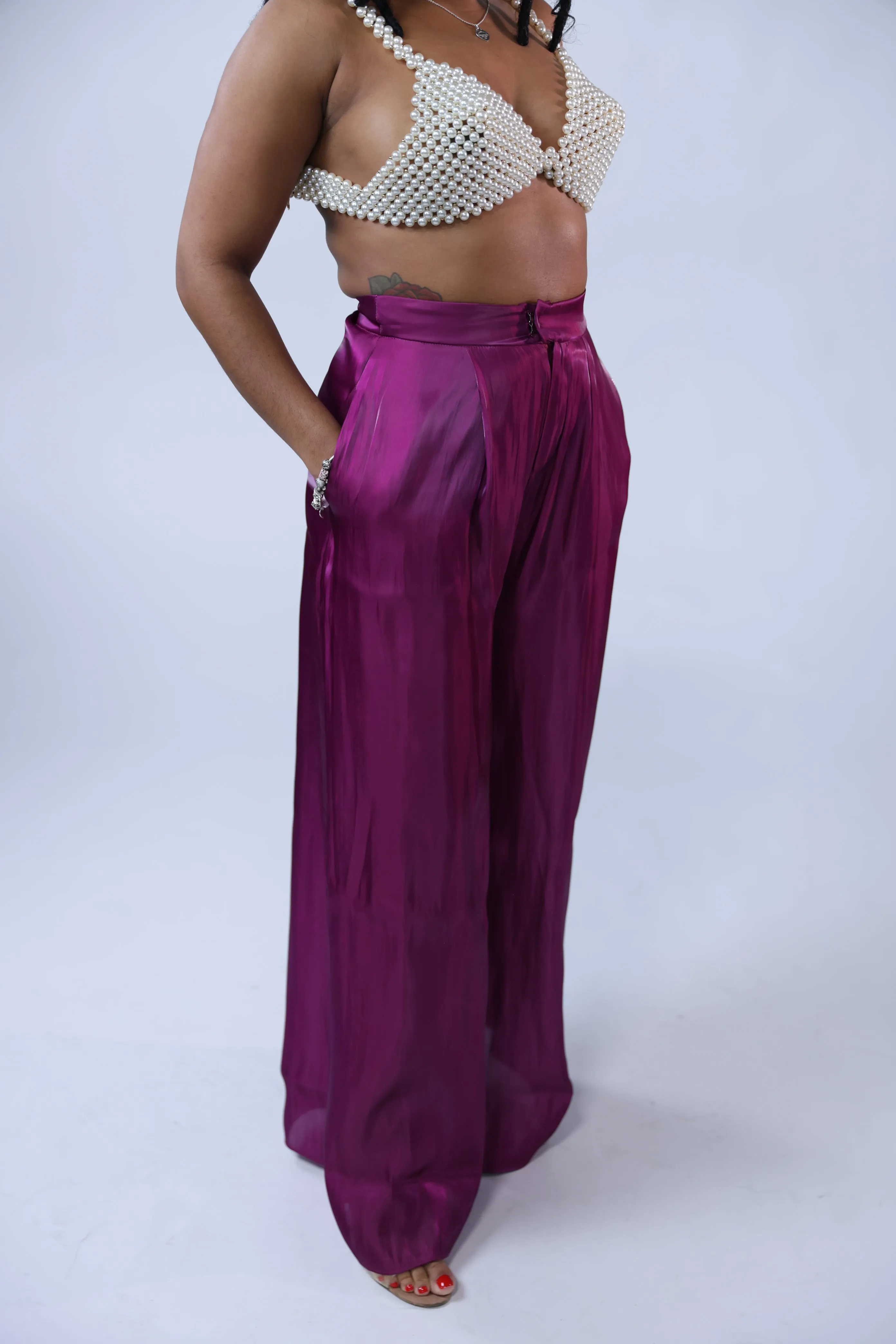 Silky Purple Pants